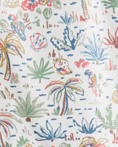 Product image 4 of Toddler 2-Piece Organic Cotton Tropical Paradise Print Set