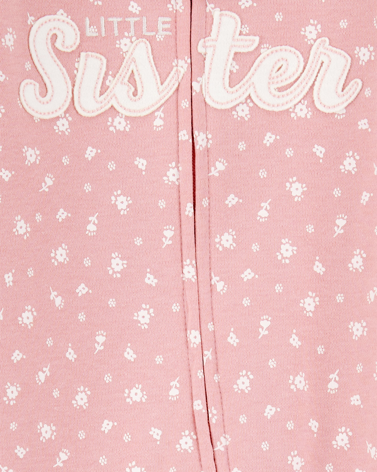♡bebe♡　0912 Baby Girl Little Sister 2-Way Zip Cotton Sleep & Play