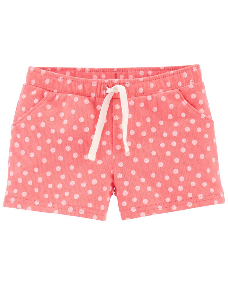 Orange Baby Polka Dot Pull-On Shorts | carters.com