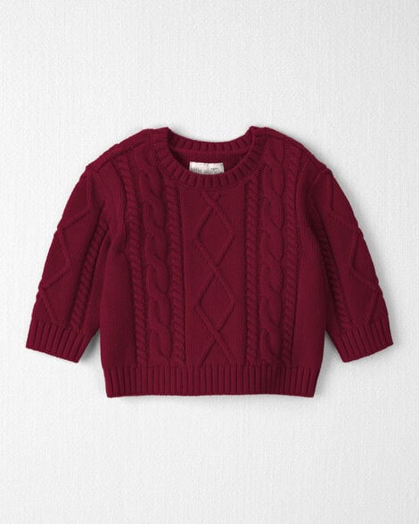 Baby Organic Cotton Cable Knit Sweater