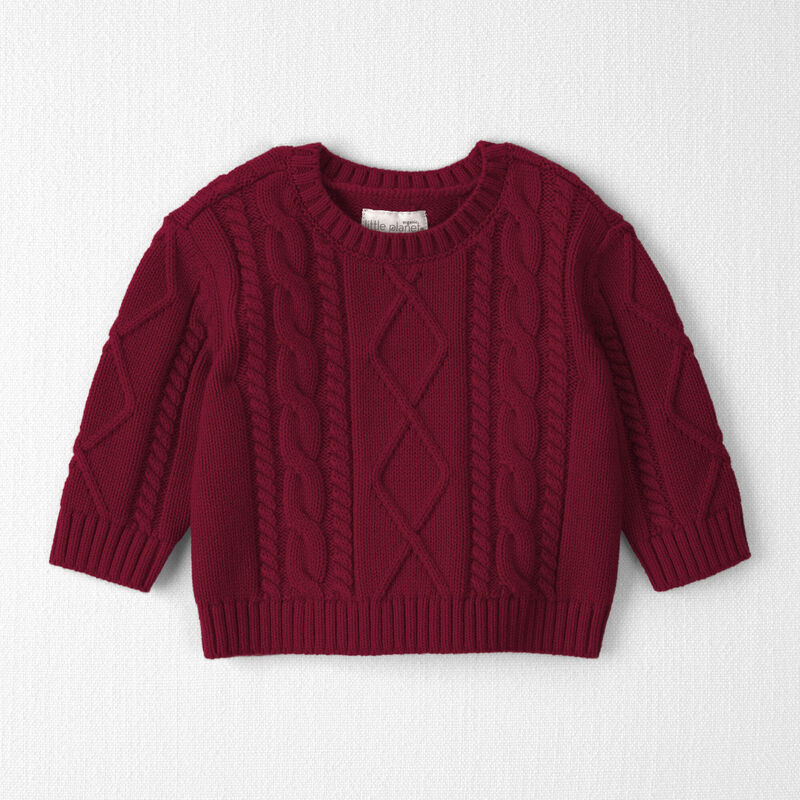 Baby Organic Cotton Cable Knit Sweater