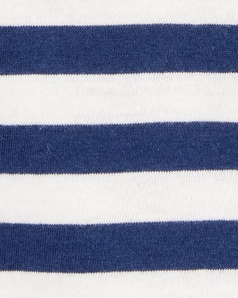  Product image 2 of Kid Striped Short-Sleeve Pocket Tee - Navy