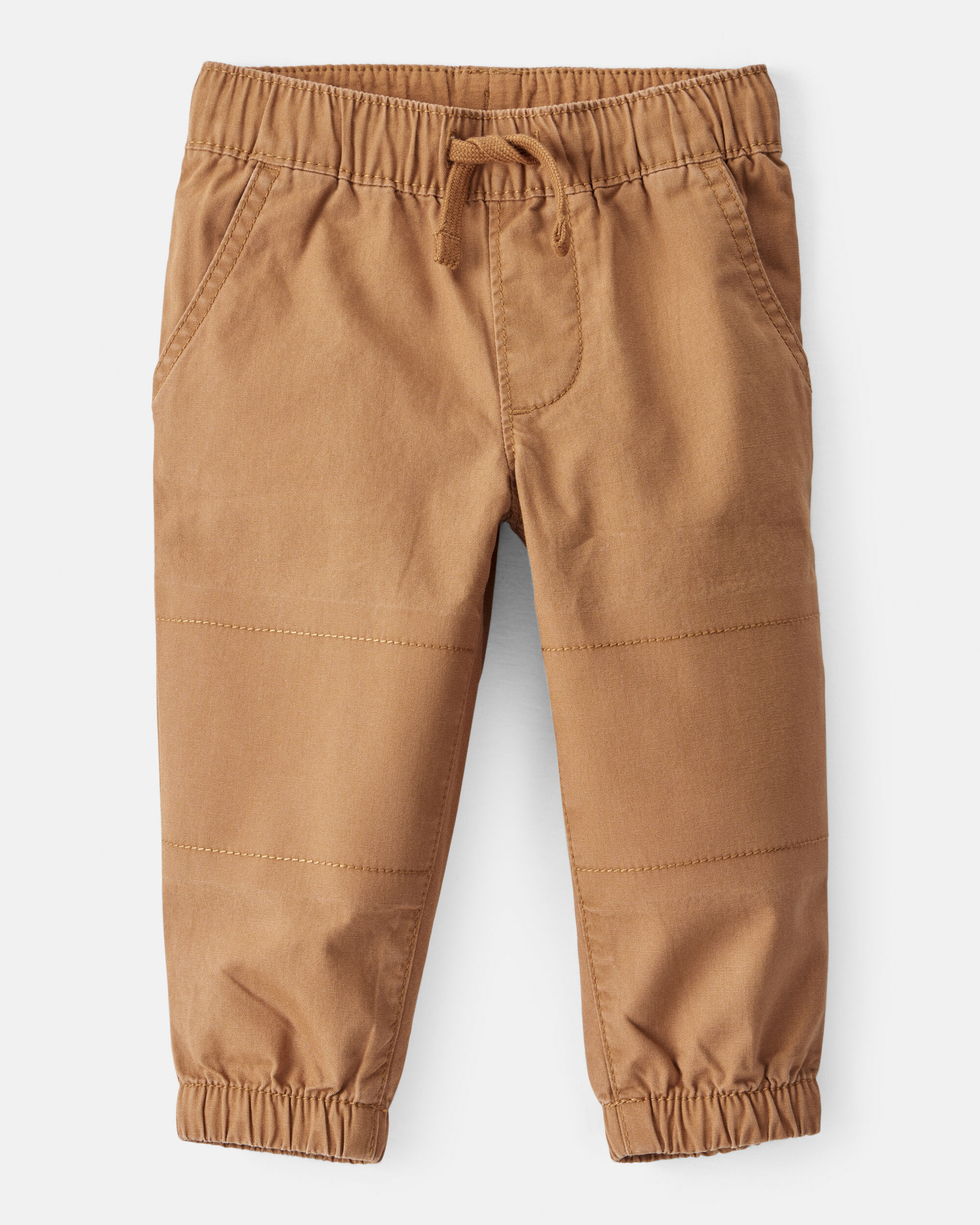 Baby Boy Cotton Pull-On Fashion Pants - Brown