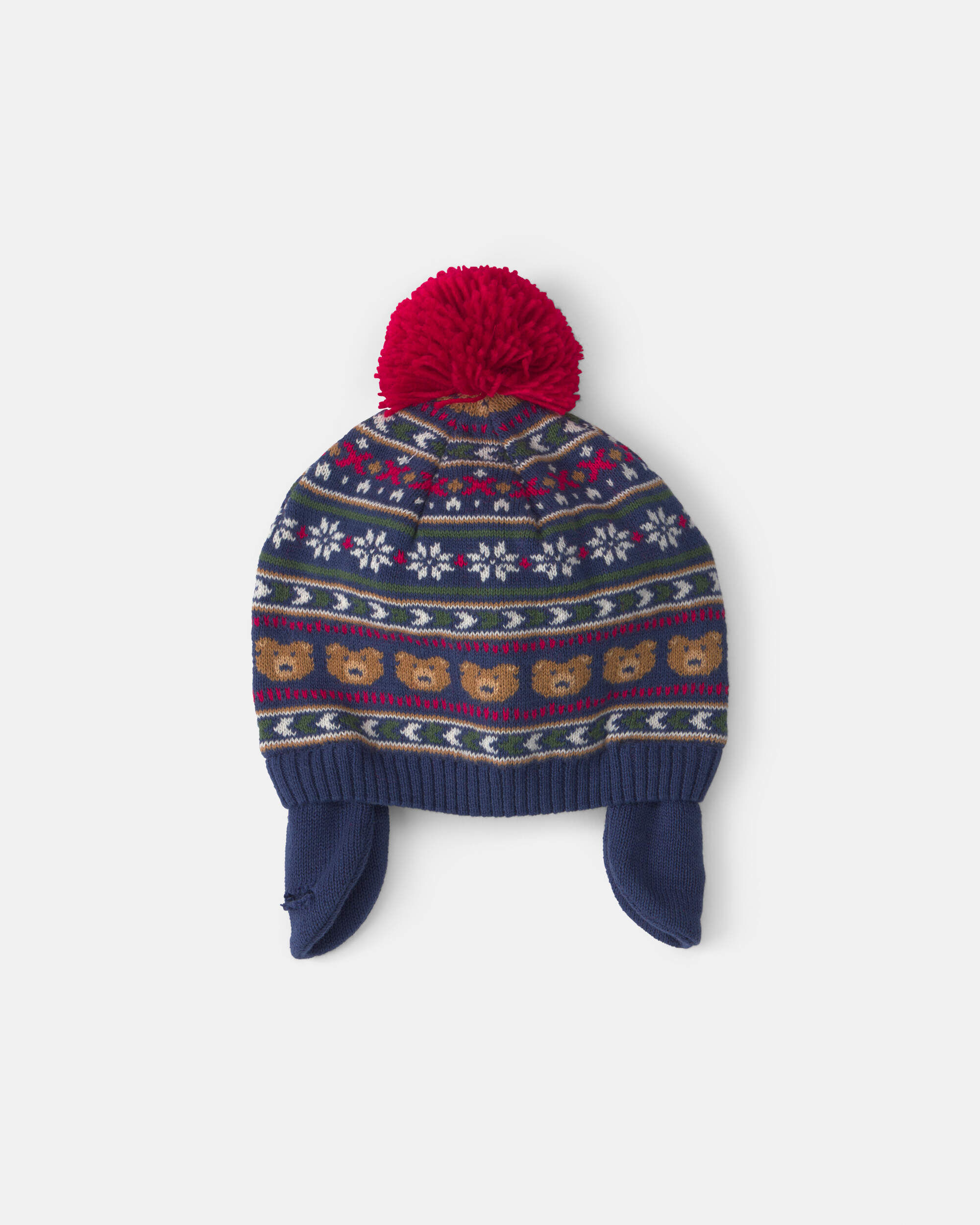 OshKosh Bgosh Baby Boy Pom Fair Isle Beanie 0-9M Multi 22$