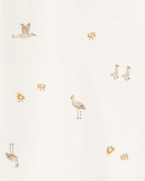Product image 3 of Baby 2-Pack Sleeper Gowns - Ivory/Tan