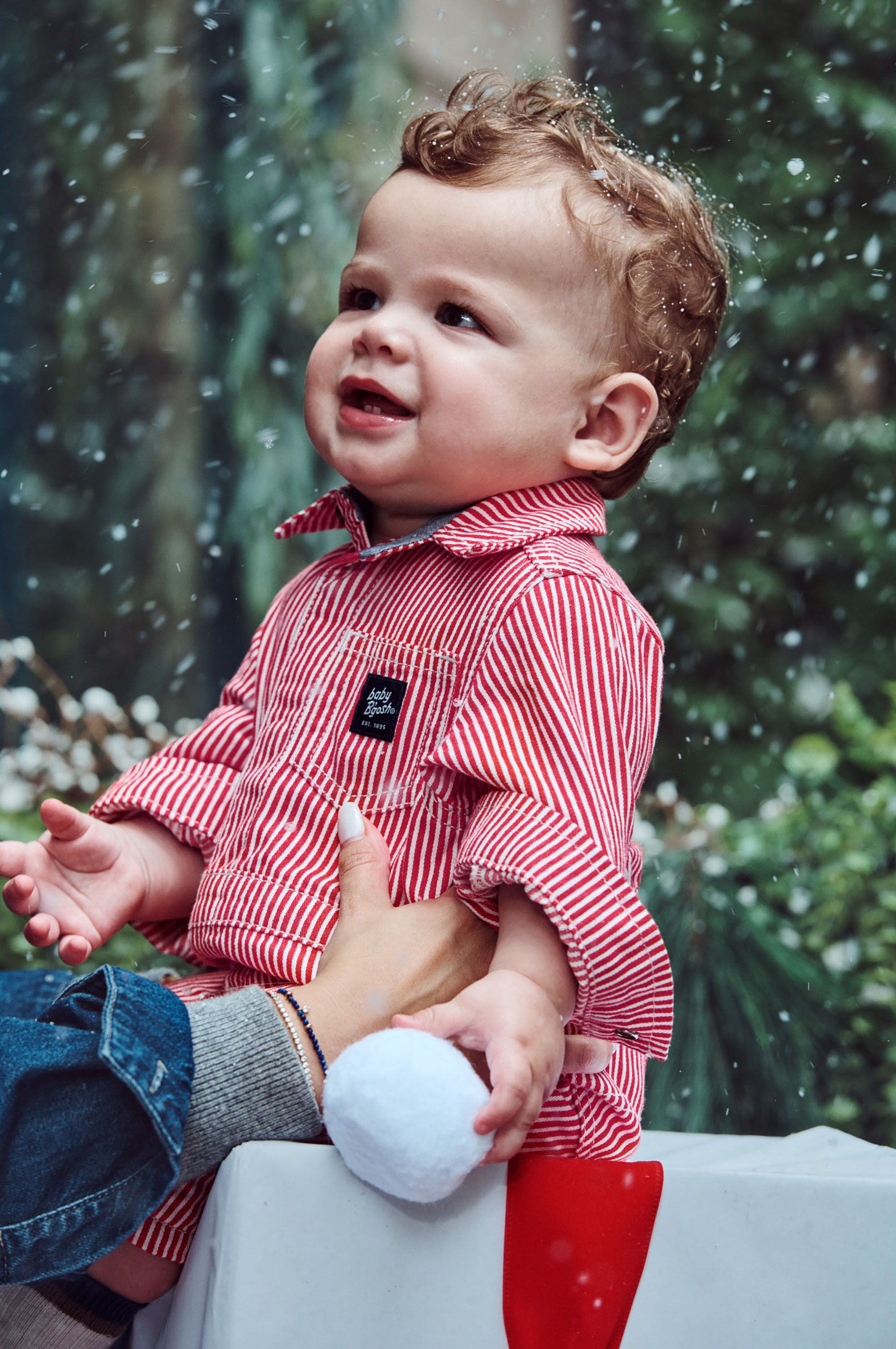 Baby Striped Button-Front Jumpsuit - OshKosh | Carter's