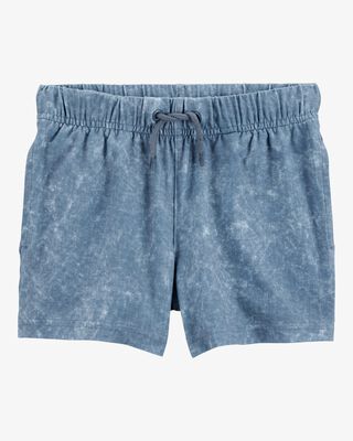 Product image 1 of Toddler Solid Pull-On Knit Shorts - Blue