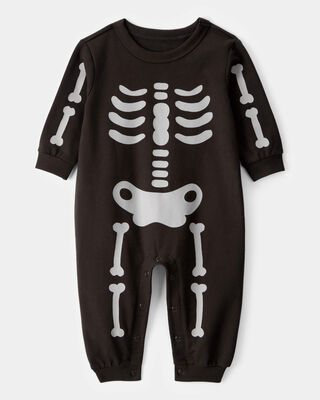 Product image 1 of Baby Skeleton Long-Sleeve Jumpsuit - Black
