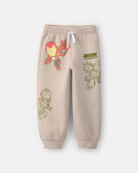 Toddler Boy ©Marvel Iron Man Fleece Joggers - Brown