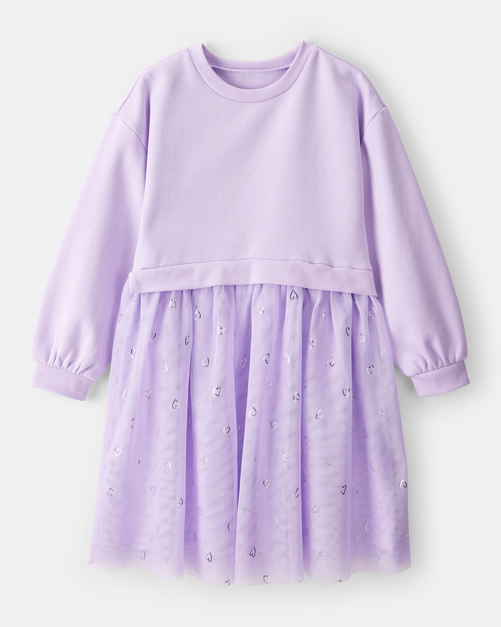 Girls French Terry Dress Made with Organic Cotton in Blush