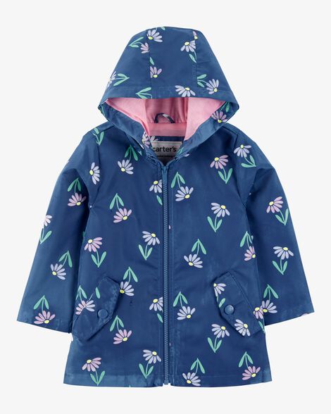  Product image 3 of Toddler Color Changing Rain Jacket - Navy