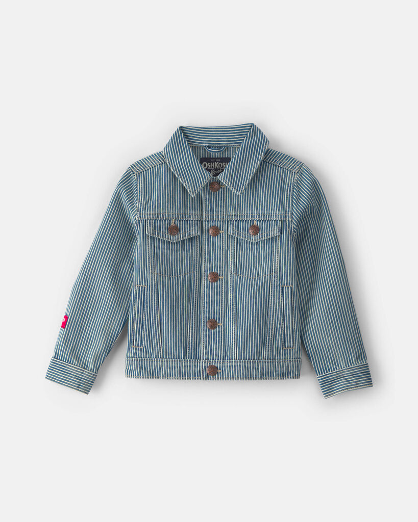 OshKosh B'gosh Toddler Hickory Denim Jacket - Light Wash 12M Light Wash