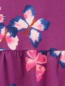 Purple - Toddler Butterfly Jersey Dress, Selected