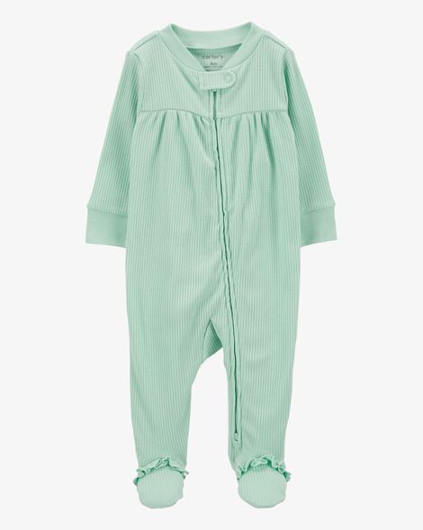  Product image 1 of Baby Textured 2-Way Zip Sleep & Play Pajamas