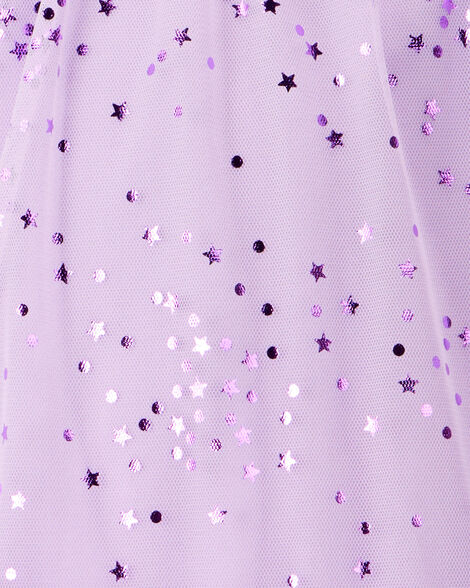 Product image 4 of Toddler Girl Star Princess Tulle Dress - Purple