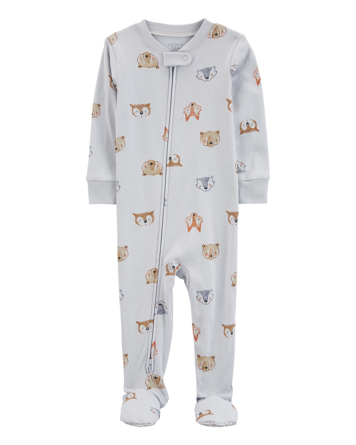Toddler 1 Piece Animals 100 Snug Fit Cotton Footie Pajamas Carter s Carter s