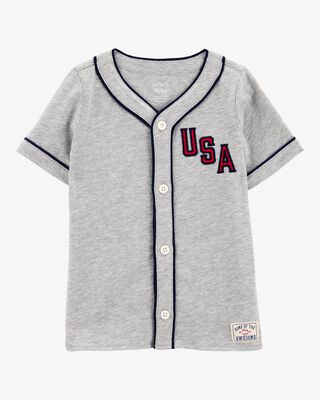 Product image 1 of Toddler USA Varsity Button-Down Shirt