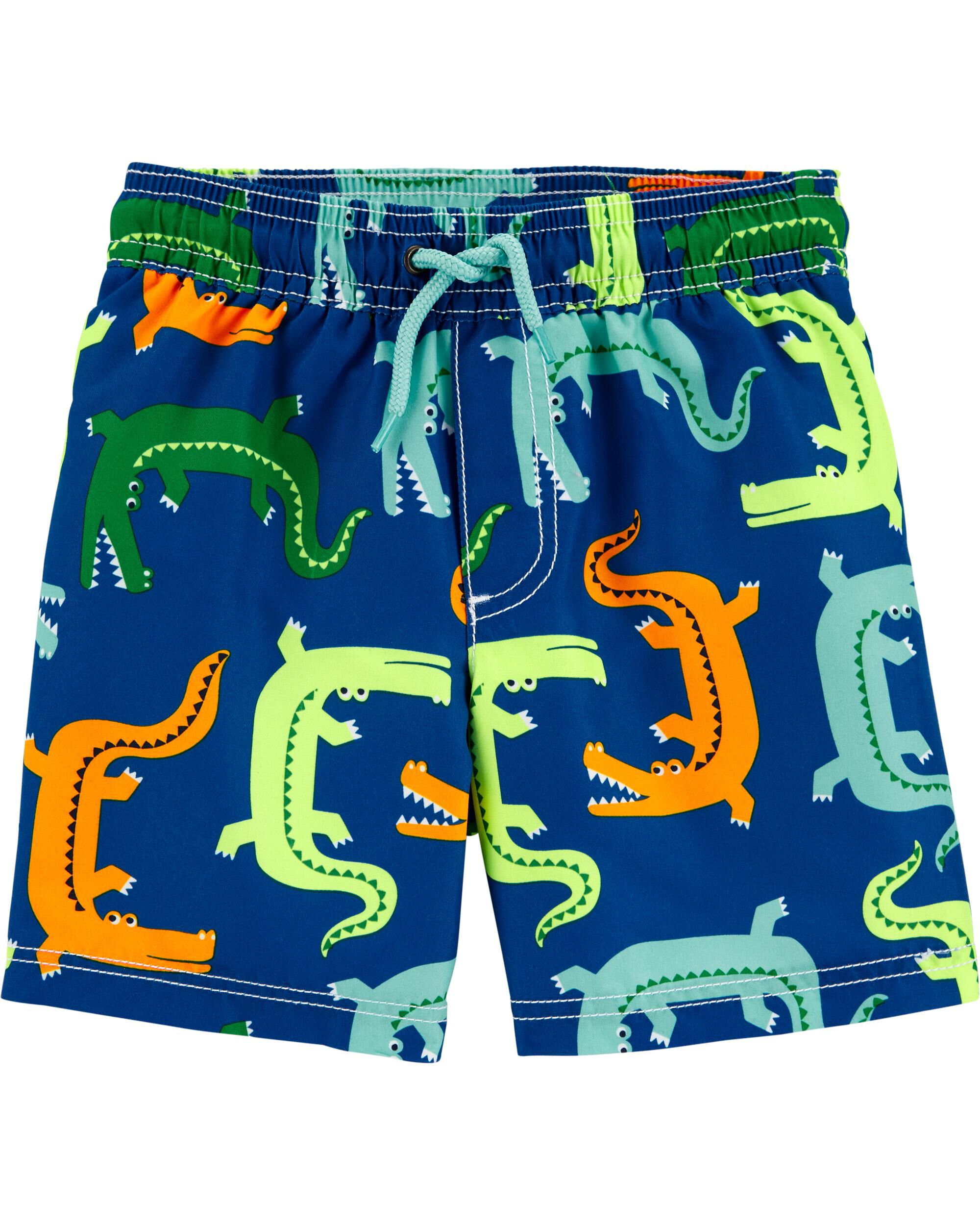 Boys Novelty Shark Crocodile Swim Shorts Baby Boy Swimwear Swimming Trunks Gift 
