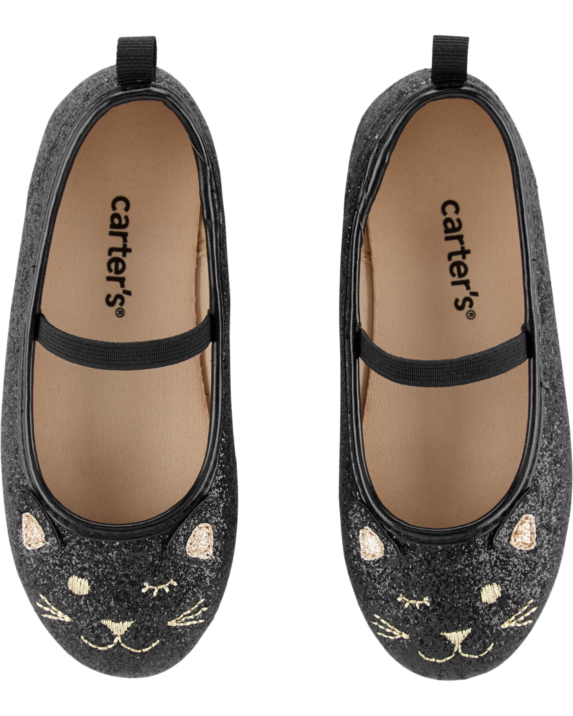 carter's glitter ballet flats