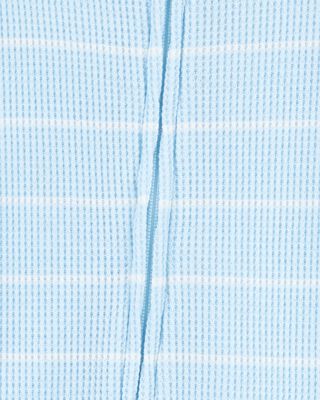 Product image 2 of Toddler Striped Waffle Knit Footie 1-Piece Pajamas - Blue