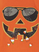 Orange - Kid Halloween Jack-O-Lantern Glow In The Dark Graphic Tee, Selected