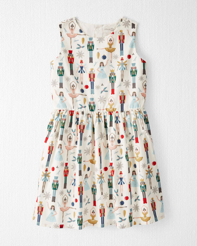 Product image 1 of Girls Organic Cotton Dress in Nutcracker Print