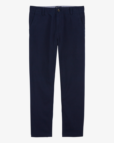 Boys Husky Fit Stretch Chino Pants - Navy