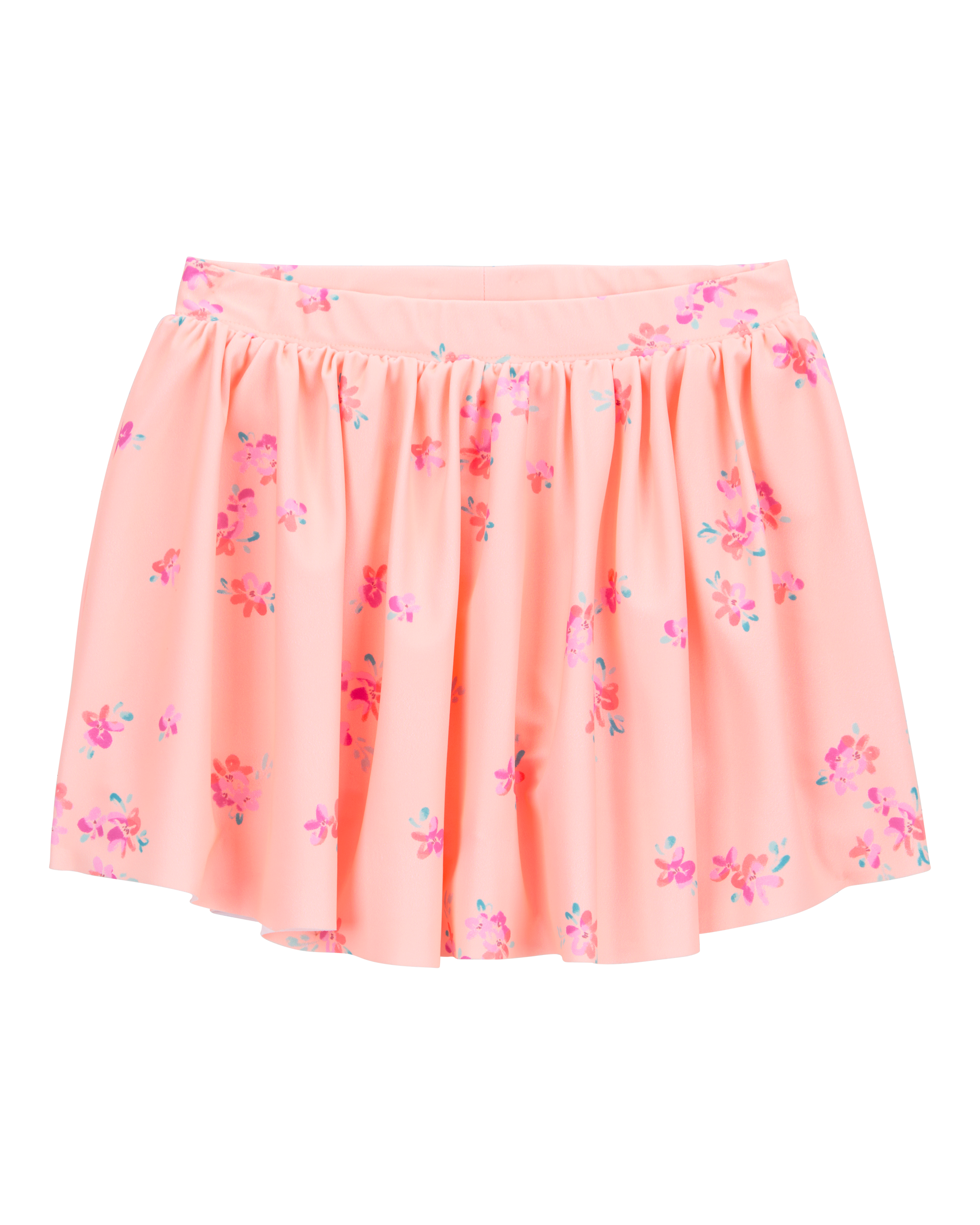 Toddler Floral Active Pull-On Skort - Orange