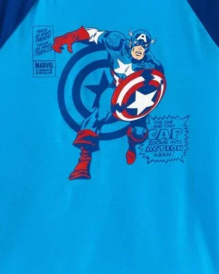 Product image 2 of Kid 2-Piece ©MARVEL Loose Fit Pajamas