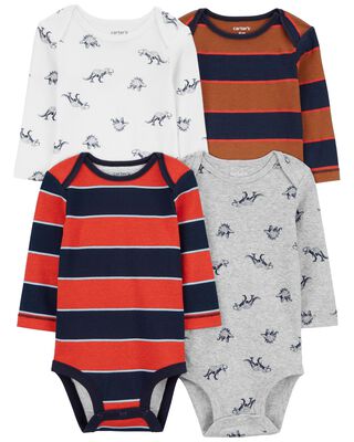 Product image 1 of Baby 4-Pack Long-Sleeve Bodysuits