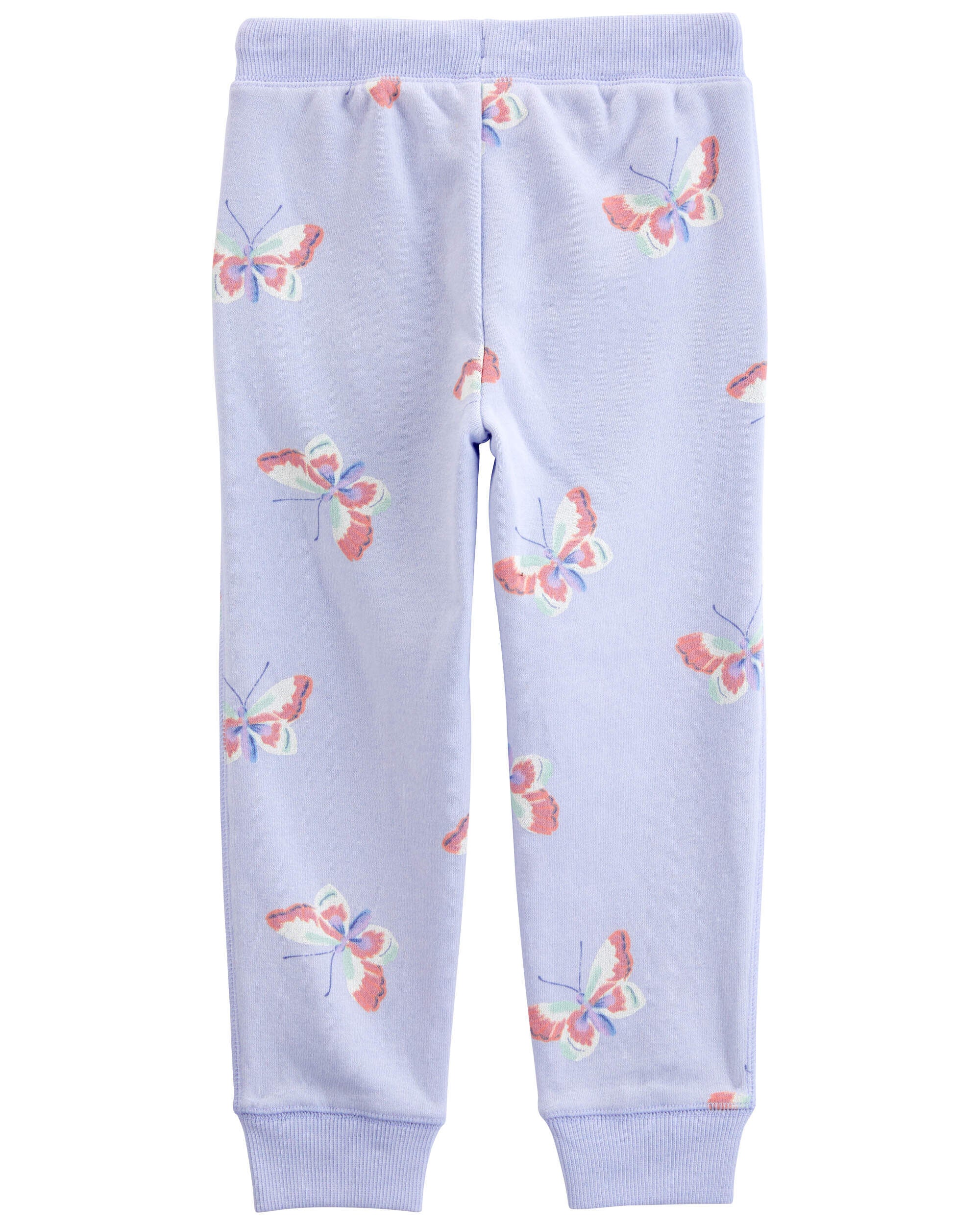 Baby Butterfly Print Fleece Joggers