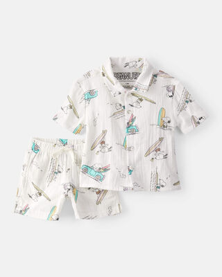 Product image 1 of Baby Snoopy 2-Piece Gauze Outfit Set