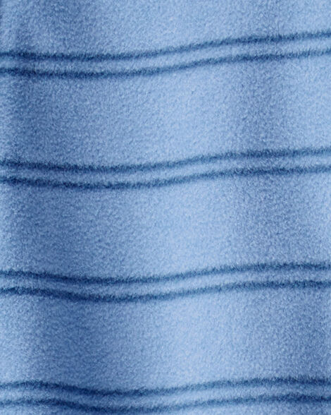  Product image 2 of Baby 1-Piece Striped Fleece Footie Pajamas - Blue