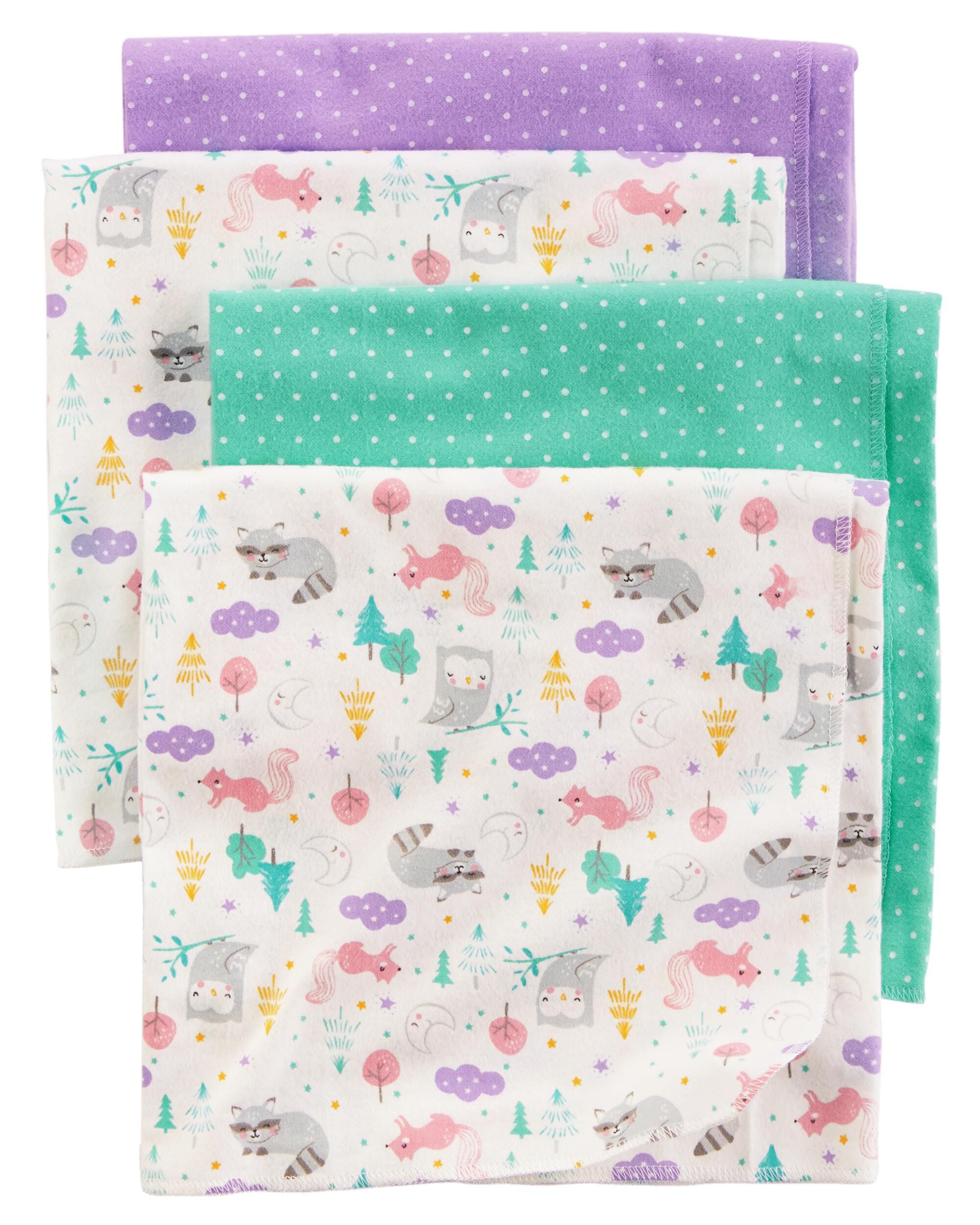 purple receiving blankets