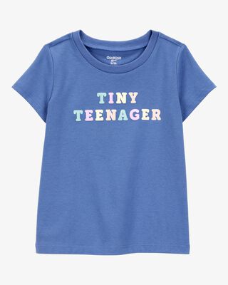 Product image 1 of Toddler Tiny Teenager Short-Sleeve Graphic Tee - Blue
