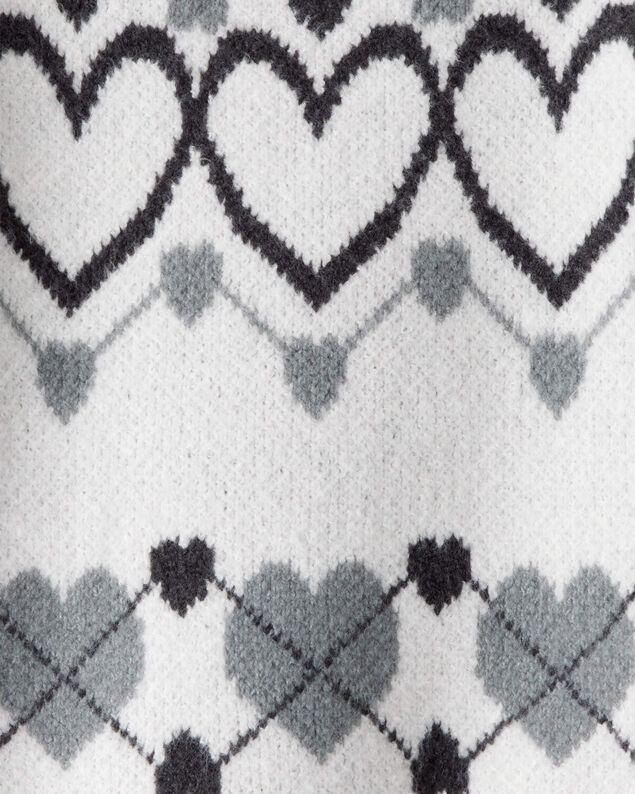 Product image 2 of Girls Heart Sweater - White