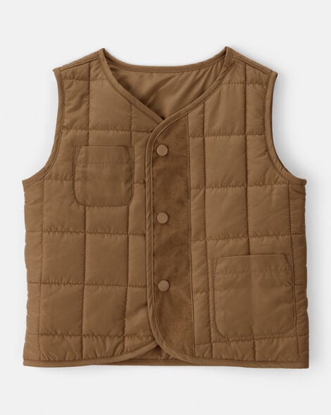  Product image 1 of Toddler Boy Sleeveless Puffer Vest - Brown