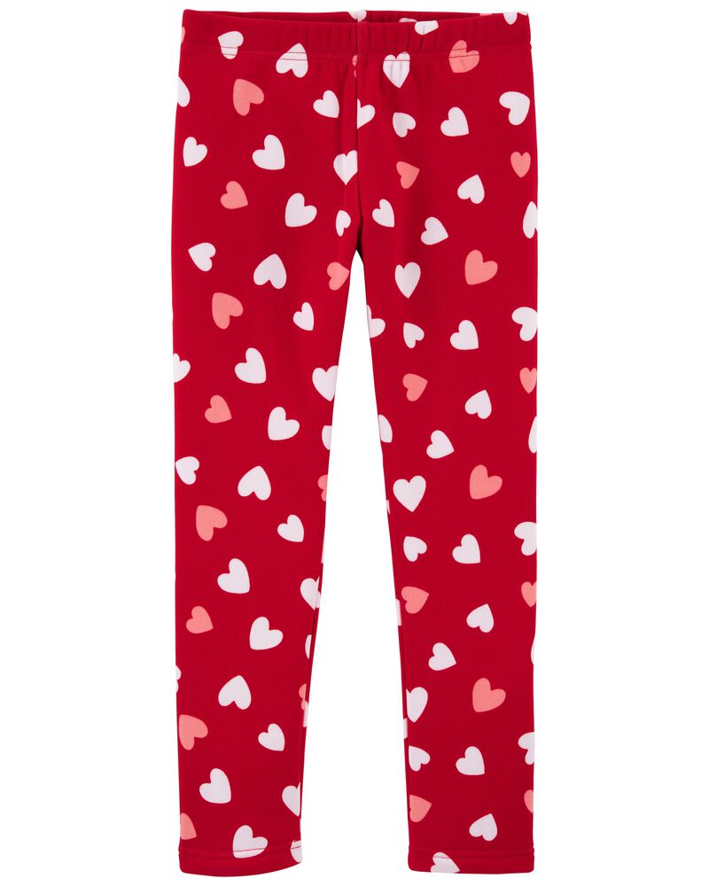 Red Kid Heart Cozy Fleece-Lined Leggings | carters.com