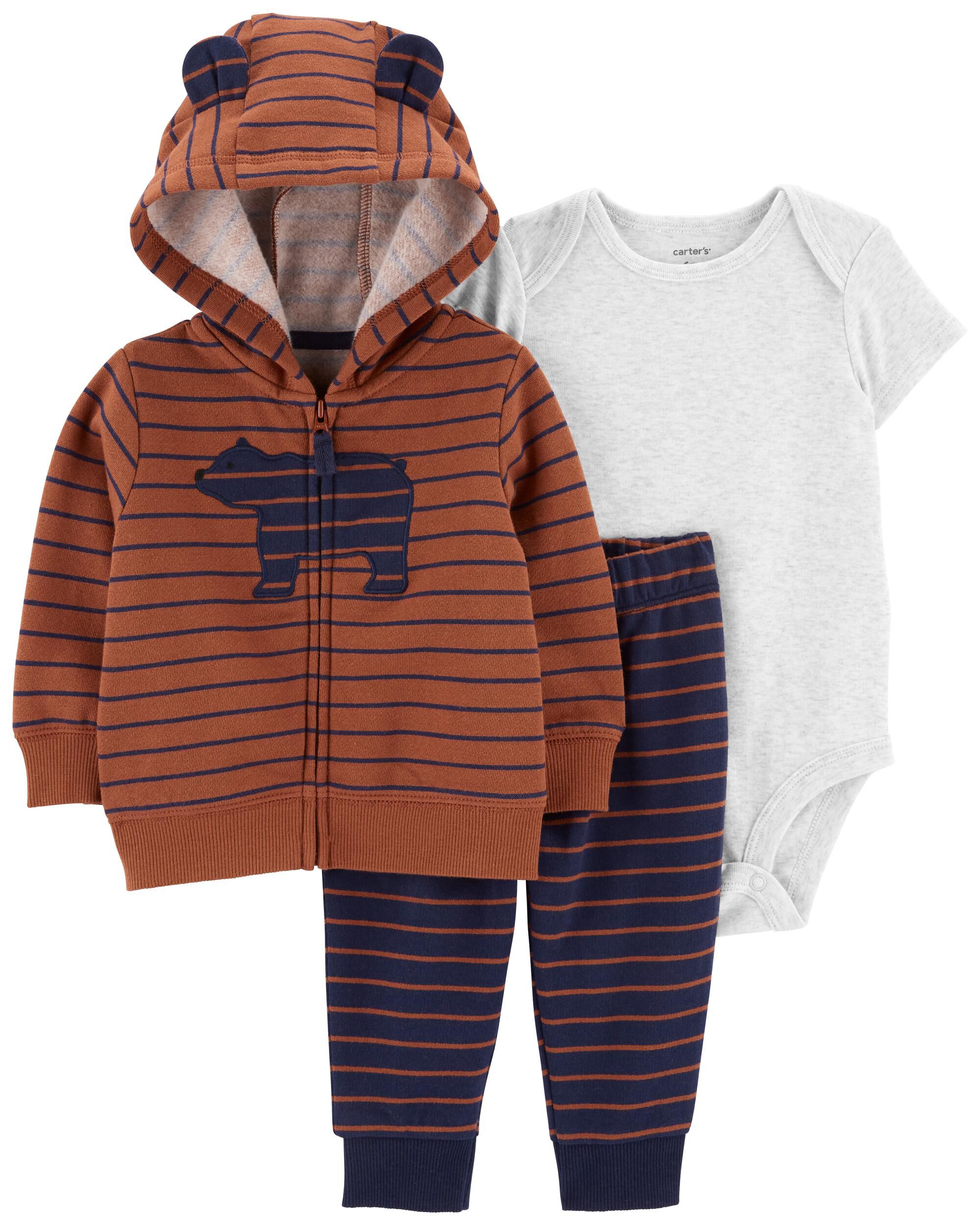 Baby 3 Piece Bear Little Jacket Set