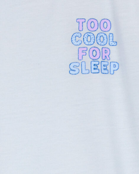 Product image 3 of Girls Ice Cream Print Loose Fit 2-Piece Pajamas - Blue