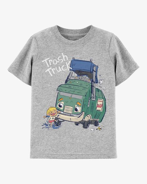  Product image 1 of Toddler Trash Truck™ Short-Sleeve Graphic Tee - Green 