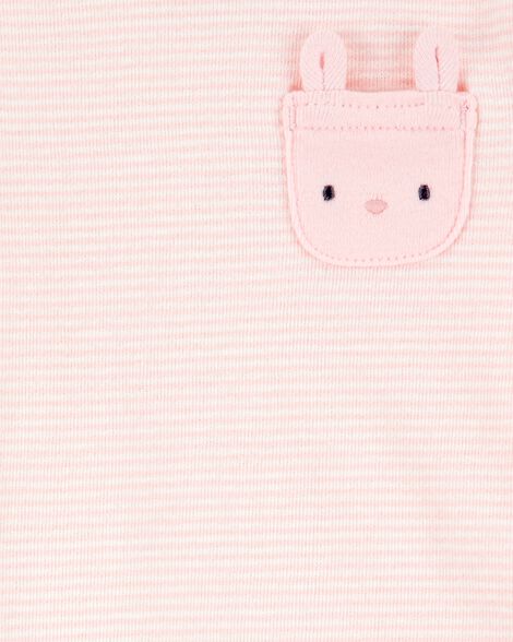  Product image 3 of Baby 4-Piece Bunny Outfit Set - Pink/White