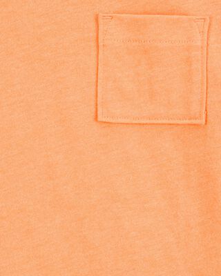 Product image 2 of Toddler Solid Short-Sleeve Pocket Tee - Orange