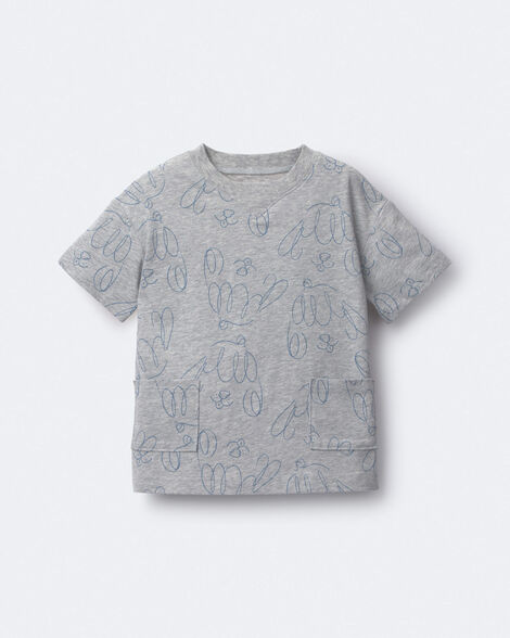 Toddler Otter Pocket Tee - Heather Grey