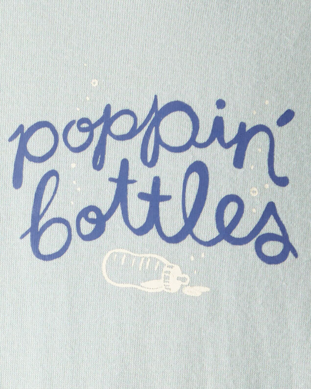 Product image 2 of Baby Cotton Long-Sleeve Graphic Bodysuit - Blue