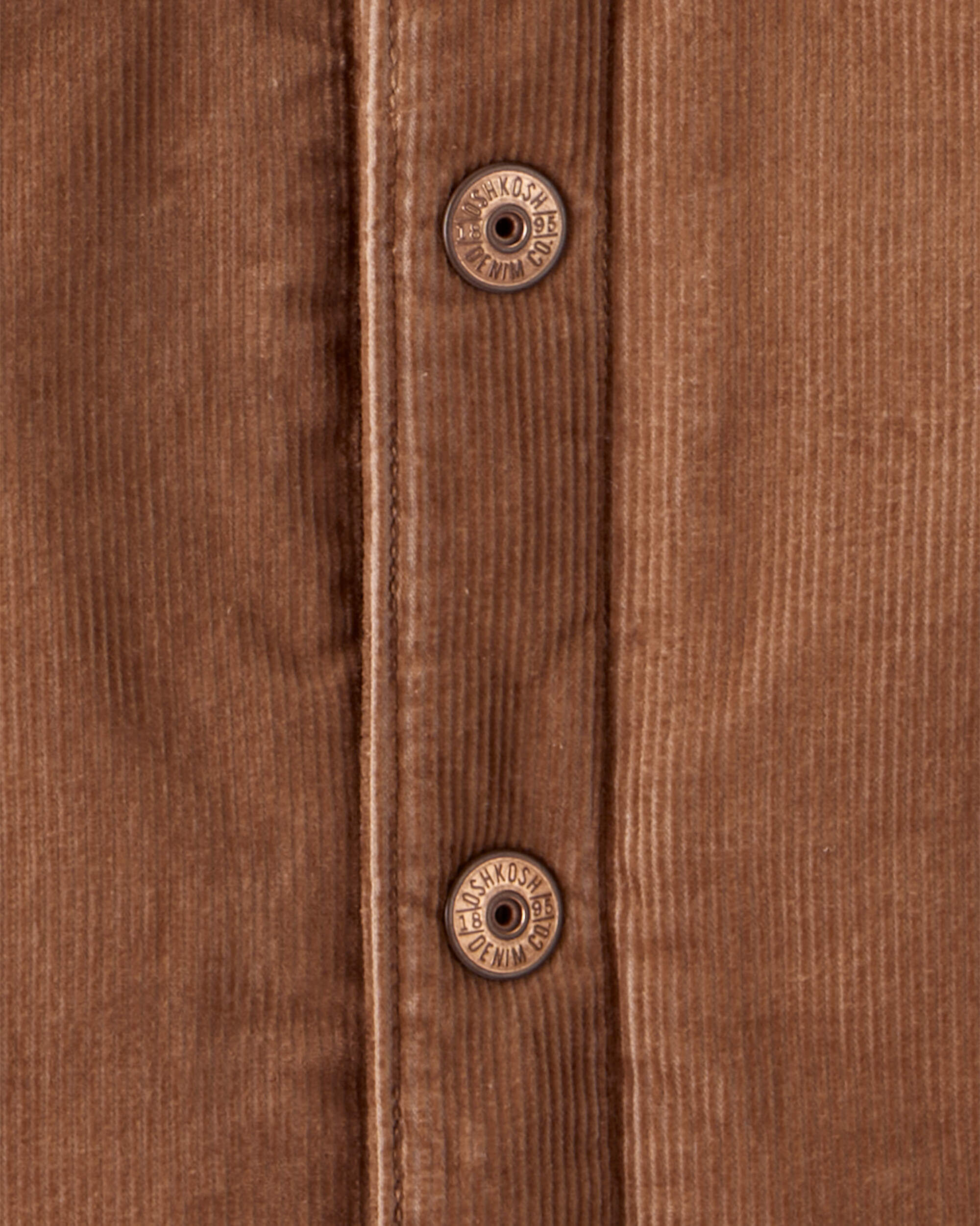 Toddler Boy Corduroy Long-Sleeve Fashion Jacket - Brown
