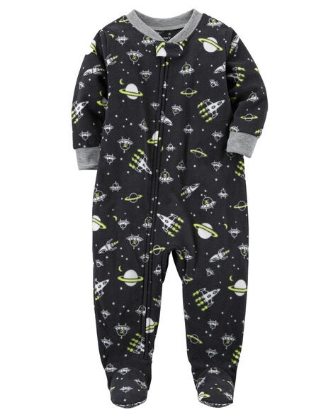 1-Piece Space Fleece PJs