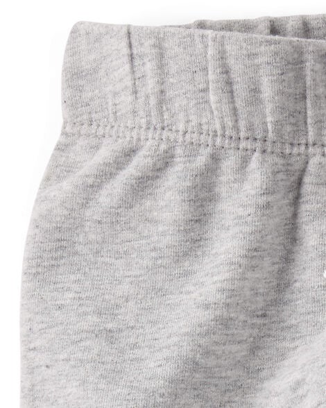  Product image 3 of Baby 2-Pack Organic Cotton Pants in Heather Grey & Deep Teal