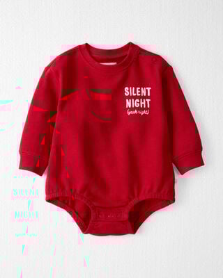 Baby Cotton Long-Sleeve Graphic Bodysuit - Blue