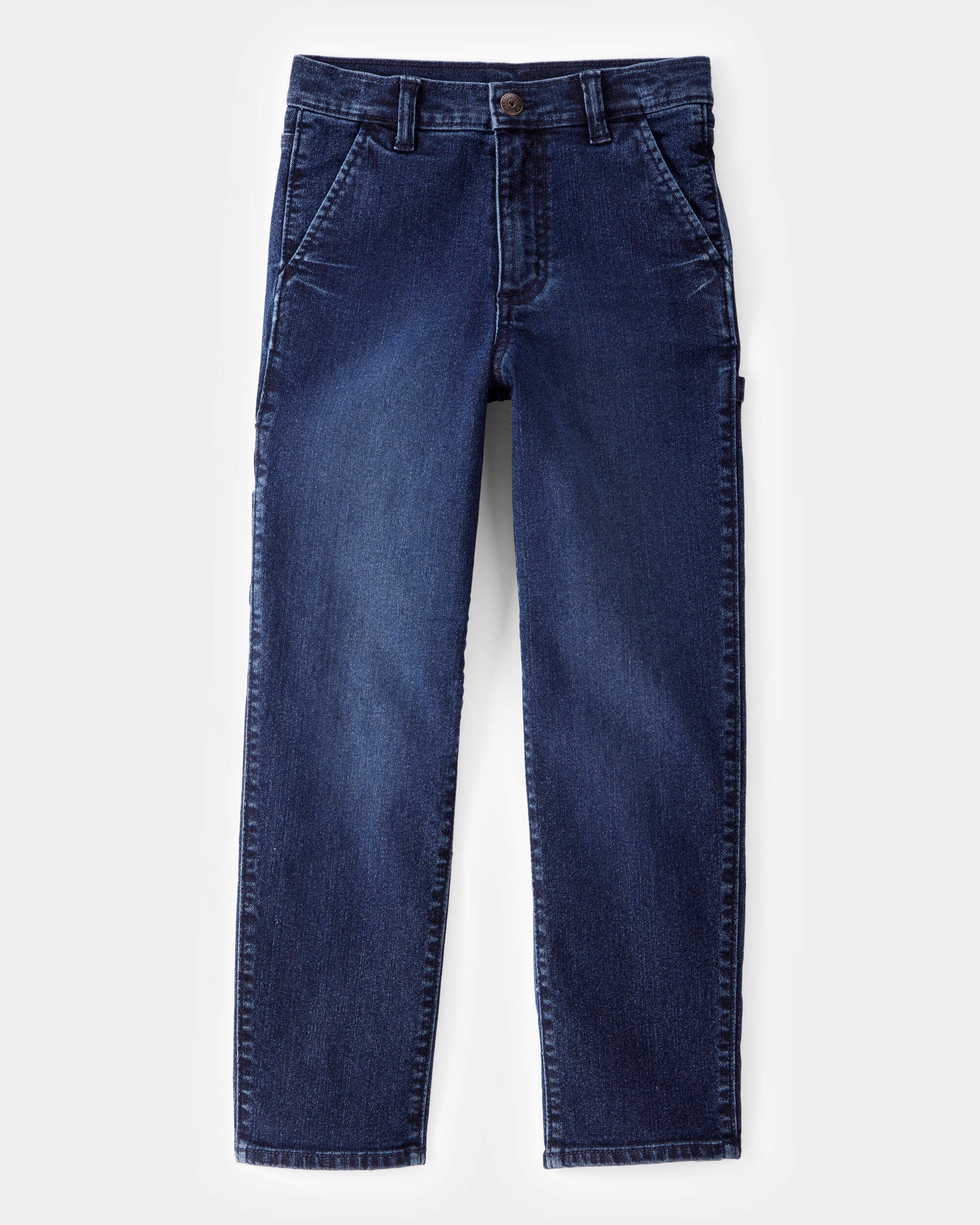 Kid Tapered Iconic Denim Drawstring Joggers - Medium Wash